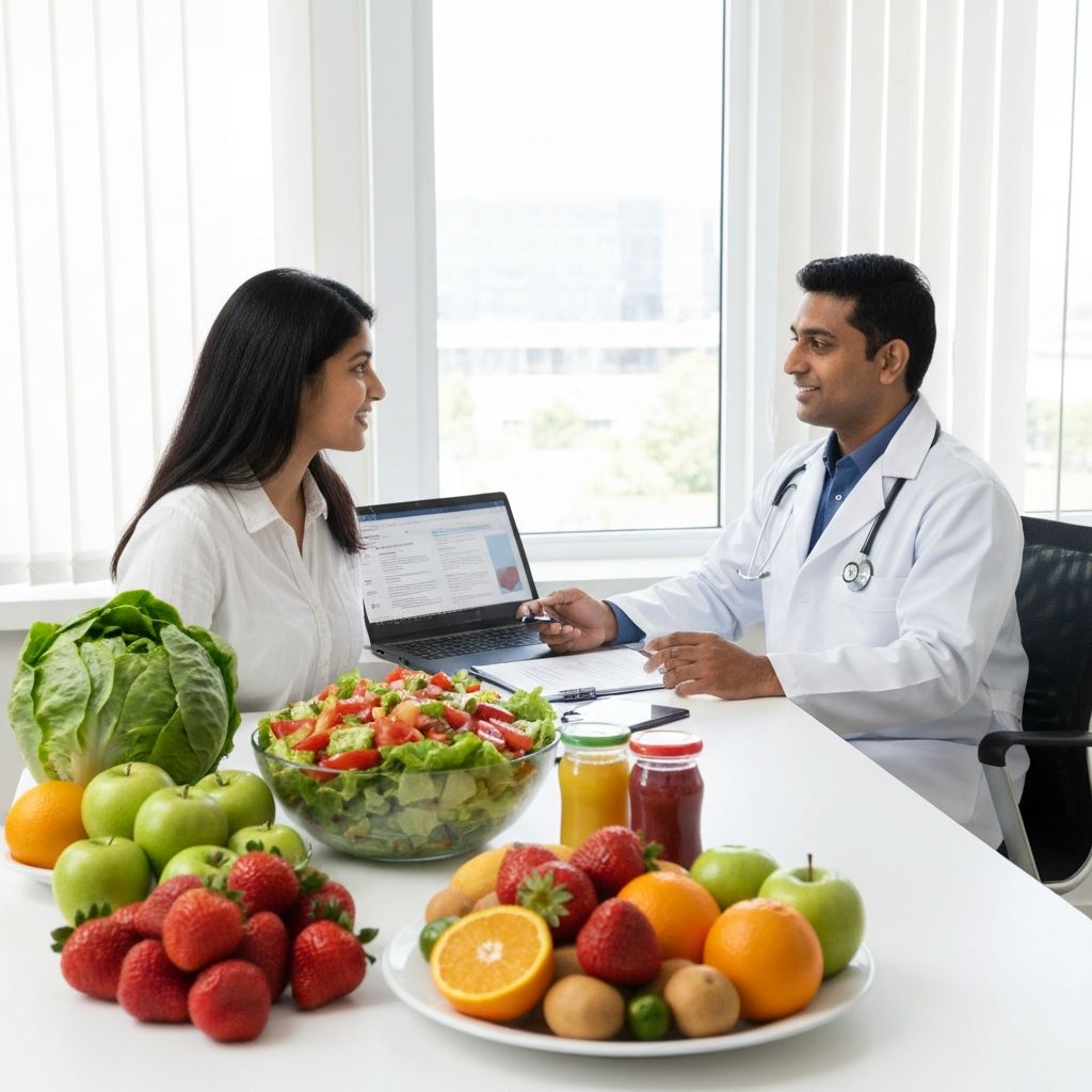Healthy nutrition consultation